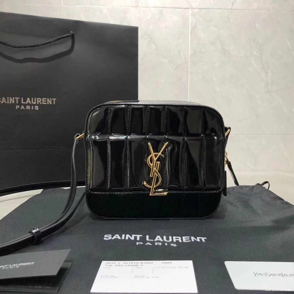 Tony Luxuries Vicky YSL leather Patent 0822